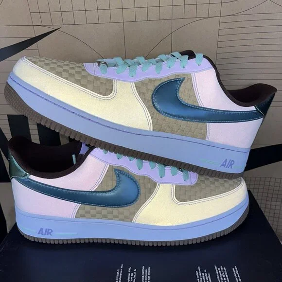 NEW Nike Air Force 1 Low Retro Woven Easter Basket IB5722-100 Mens Size 11.5